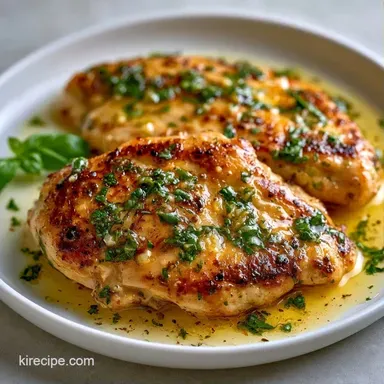 One Pan Basil Chicken in 30 Minutes Recipe Card