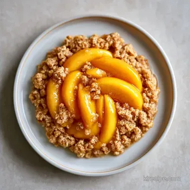Peach Streusel Topping Recipe: Golden