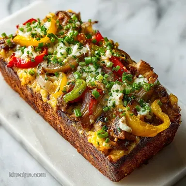 Philly Cheesesteak Meatloaf for 6 Servings