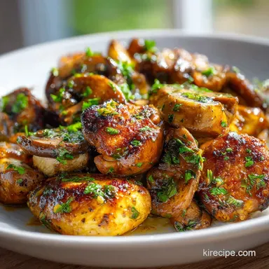 Portobello Mushroom Chicken for 4 Servings