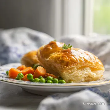 Chicken Pot Pie With Puff Pastry: Crispy