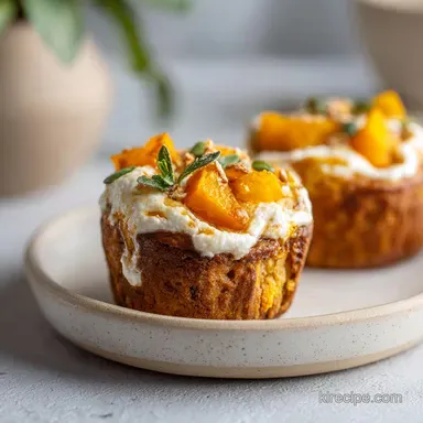 Pumpkin Cream Cheese Muffins: Bakery Style Baked for 12 Muffins Recipe Card