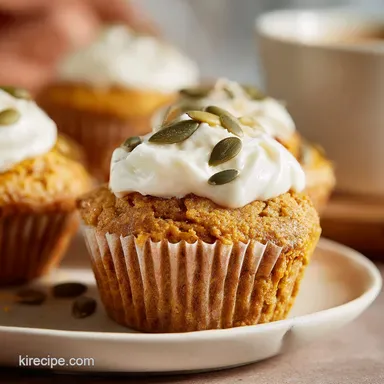 Pumpkin Cream Cheese Muffins: Bakery Style Baked for 12 Muffins