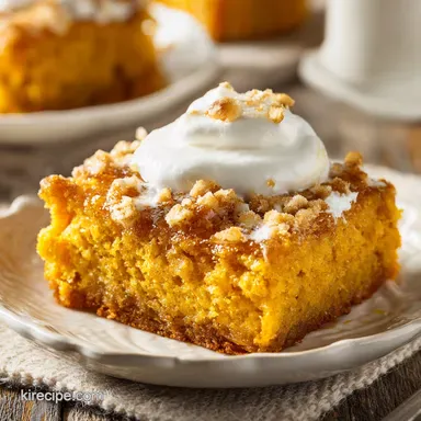 Pumpkin Dump Cake Recipe: Velvety Custard Recipe Card