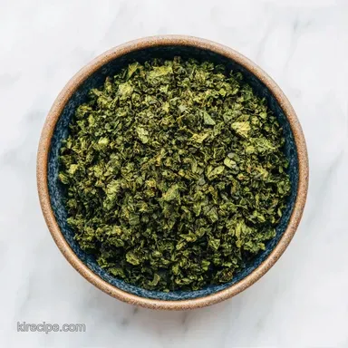 Quick Dried Garden Basil in 8 Minutes Recipe Card