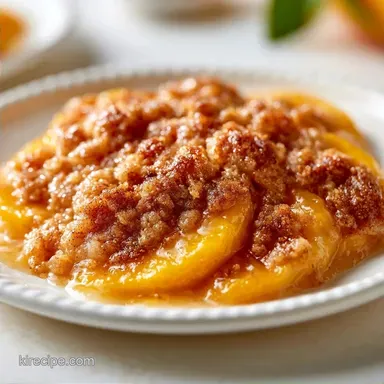 Crunchy Peach Crisp in 45 Minutes