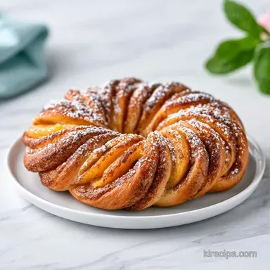 Quick Peach Strudel Recipe in 40 Minutes Recipe Card