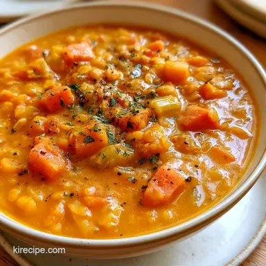 Red Bean Lentil Soup in 40 Minutes Recipe Card
