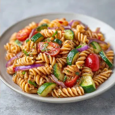 Red Onion Pasta Salad in 27 Minutes