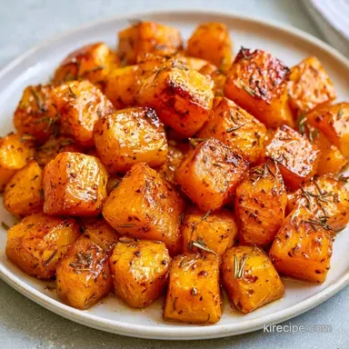Roasted Butternut Squash Dinner for 4 Recipe Card