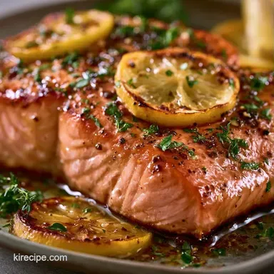 Roasted Lemon Herb Salmon in 25 Minutes Recipe Card