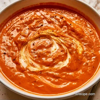 Red Pepper Soup Recipe in 40 Minutes Recipe Card