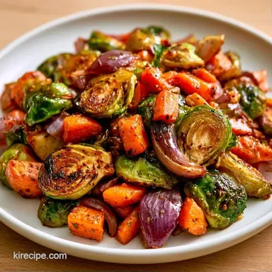Sheet Pan Vegetables for 6 Servings Recipe Card