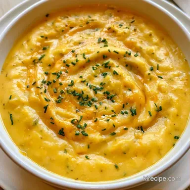 Simple Cheesy Potato Soup in 35 Minutes Recipe Card