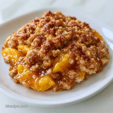 Simple Peach Crisp Recipe for 6 Servings