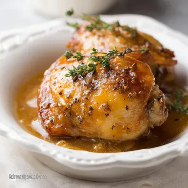 Slow Cooker Chicken and Gravy for 6 Servings | Tender Shredded Meal Recipe Card