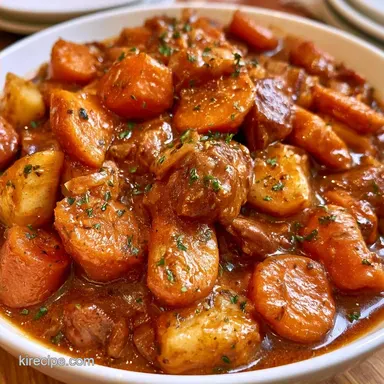 Slow Cooker Vegetable Stew for 8 Servings