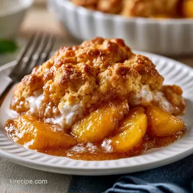 Southern Peach Cobbler with Fresh Peaches