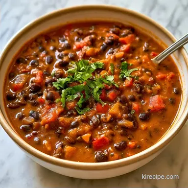 One-Pot Spicy Black Bean Soup