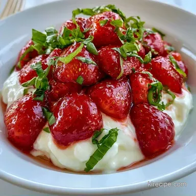 Strawberry Basil Dessert Cups in 50 Min