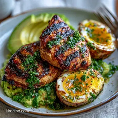 Summer Chipotle Chicken Cobb Salad for 4 Recipe Card