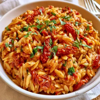 Sun-Dried Tomato Basil Orzo in 25 Minutes