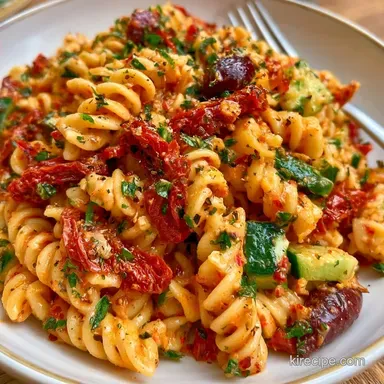 SunDried Tomato Pasta Salad with Feta