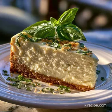 Sweet Basil Cheesecake: No-Bake Recipe Card