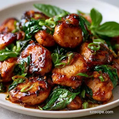 Sweet Basil Chicken in 25 Minutes Recipe Card