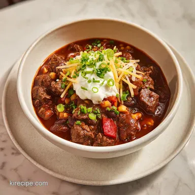 Texas Cowboy Stew: A Hearty Beef Stew Recipe for 8 Servings Recipe Card