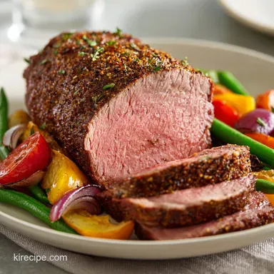 The Best Sirloin Tip Roast: Roasted for 7 Servings Recipe Card
