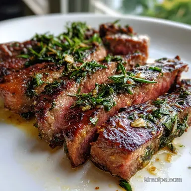 Thin Steak Recipe with Garlic and Herbs: Pan-Seared