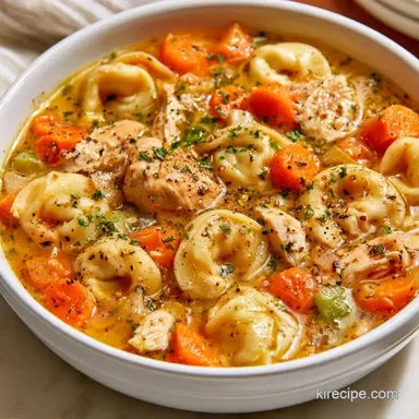 Tortellini Soup with Chicken: One-Pot Recipe Card