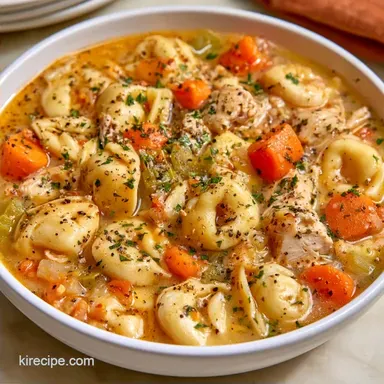 Tortellini Soup with Chicken: One-Pot