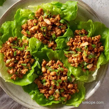 Turkey Lettuce Wraps in 25 Minutes Recipe Card