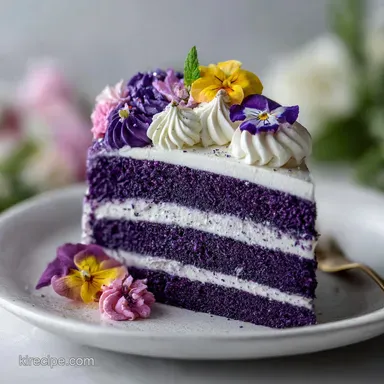 Purple Velvet Cake Recipe: Silky Texture