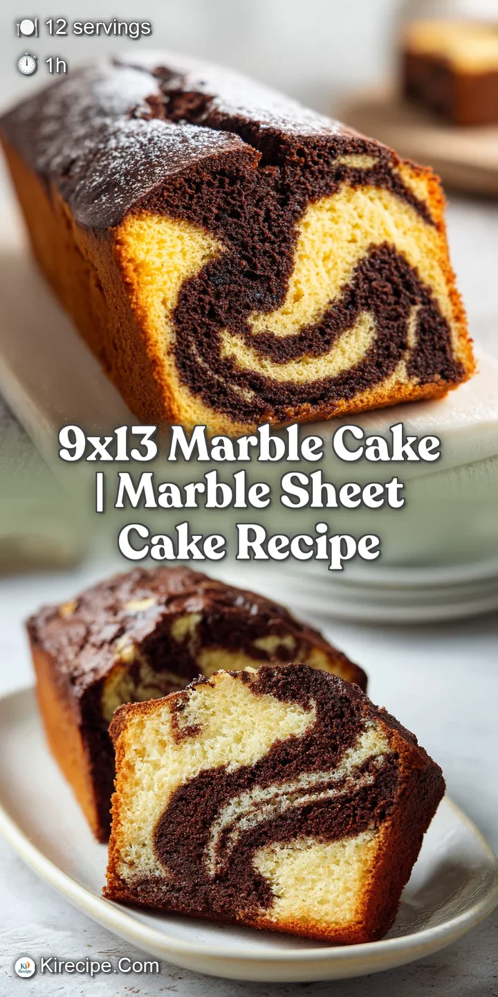 Close-up of a moist cake slice showing intricate dark cocoa and golden vanilla swirls with a soft, tender crumb.