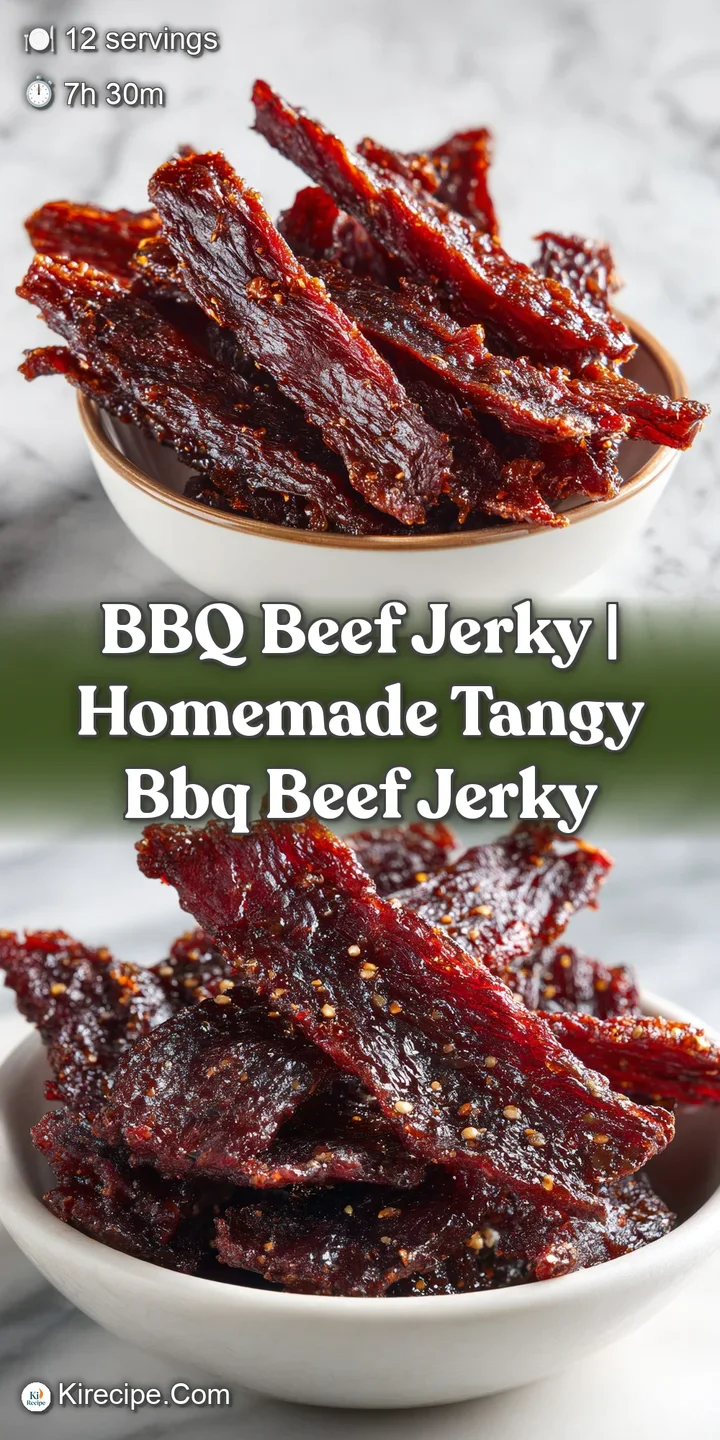 Extreme close-up of a glistening, lean meat strip showing fibrous texture and a sticky, sweet barbecue glaze.