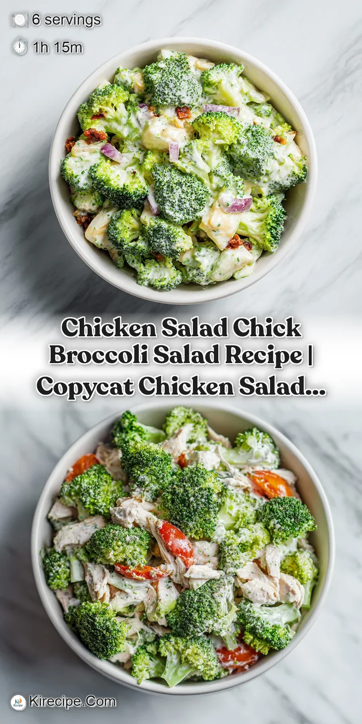 Close-up of tender broccoli florets coated in a luscious, creamy dressing with scattered raisins.