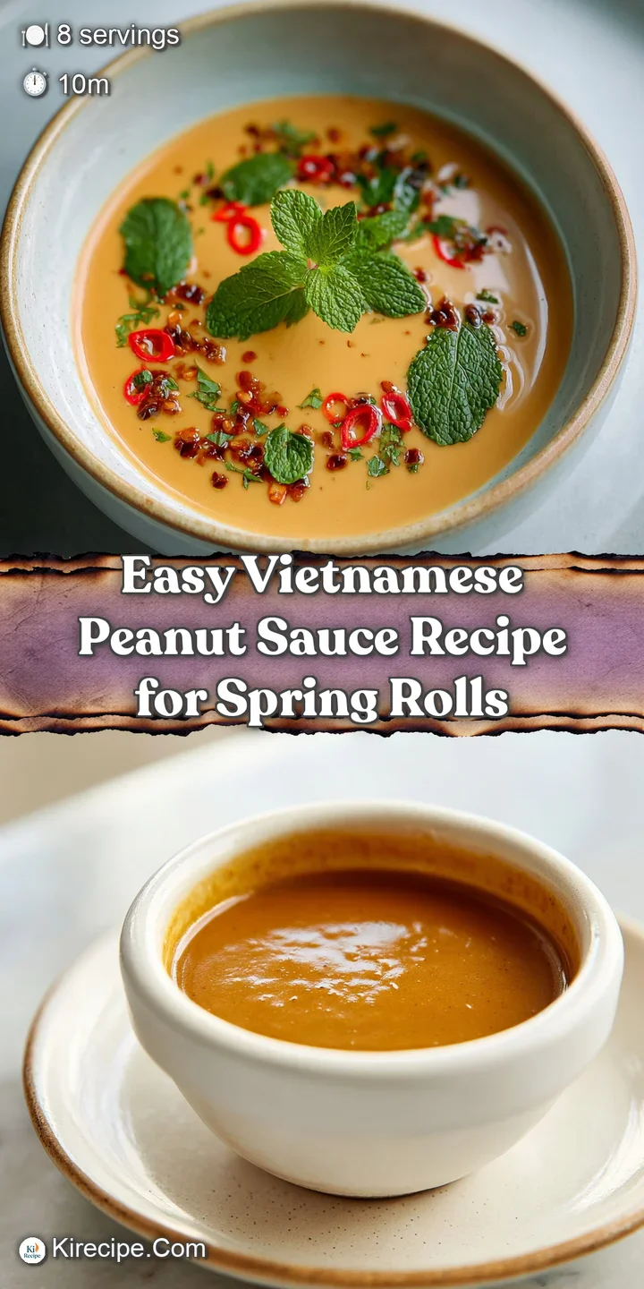 Close-up of rich, golden-brown peanut sauce, highlighting the sheen of the oil and the texture of crushed peanuts and chil...