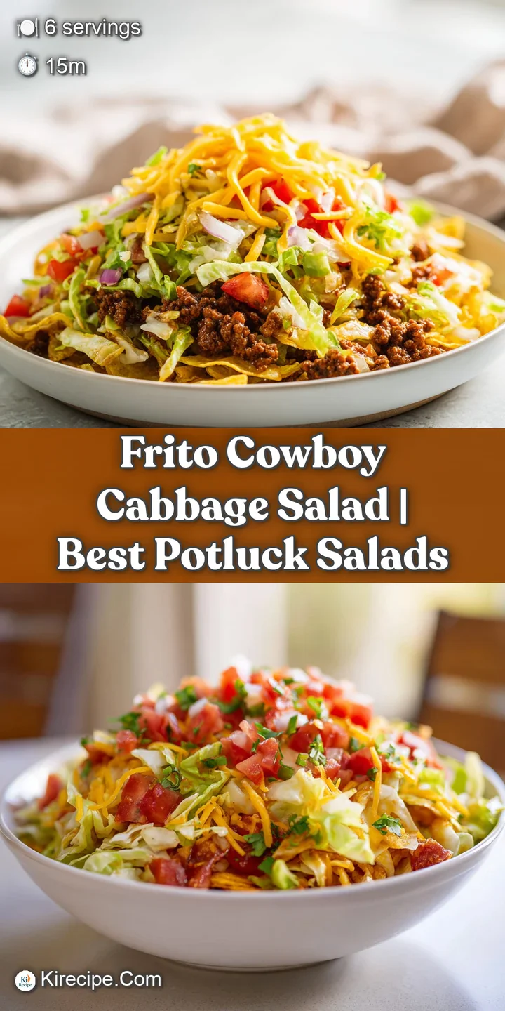 Close-up of crisp, cool shredded cabbage mixed with colorful diced vegetables and crunchy toppings.