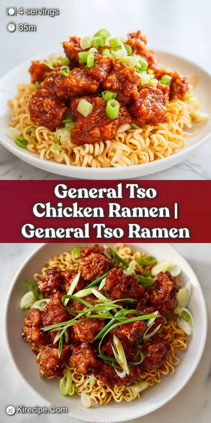 Close-up of sticky, reddish-brown chicken chunks and tender noodles glistening under a warm, savory ginger-soy glaze.