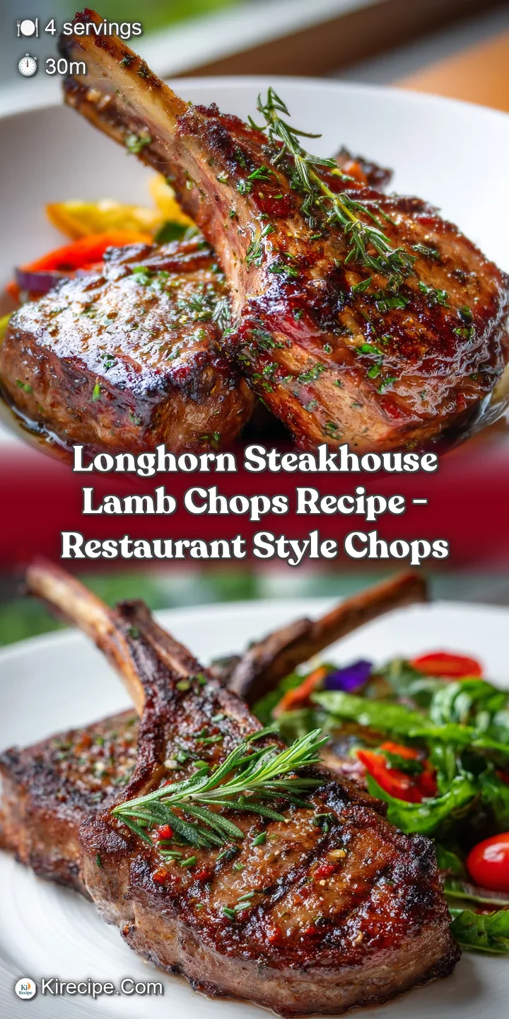 Close-up of a tender lamb chop, showcasing a beautiful pink interior against its caramelized, herb-crusted exterior.