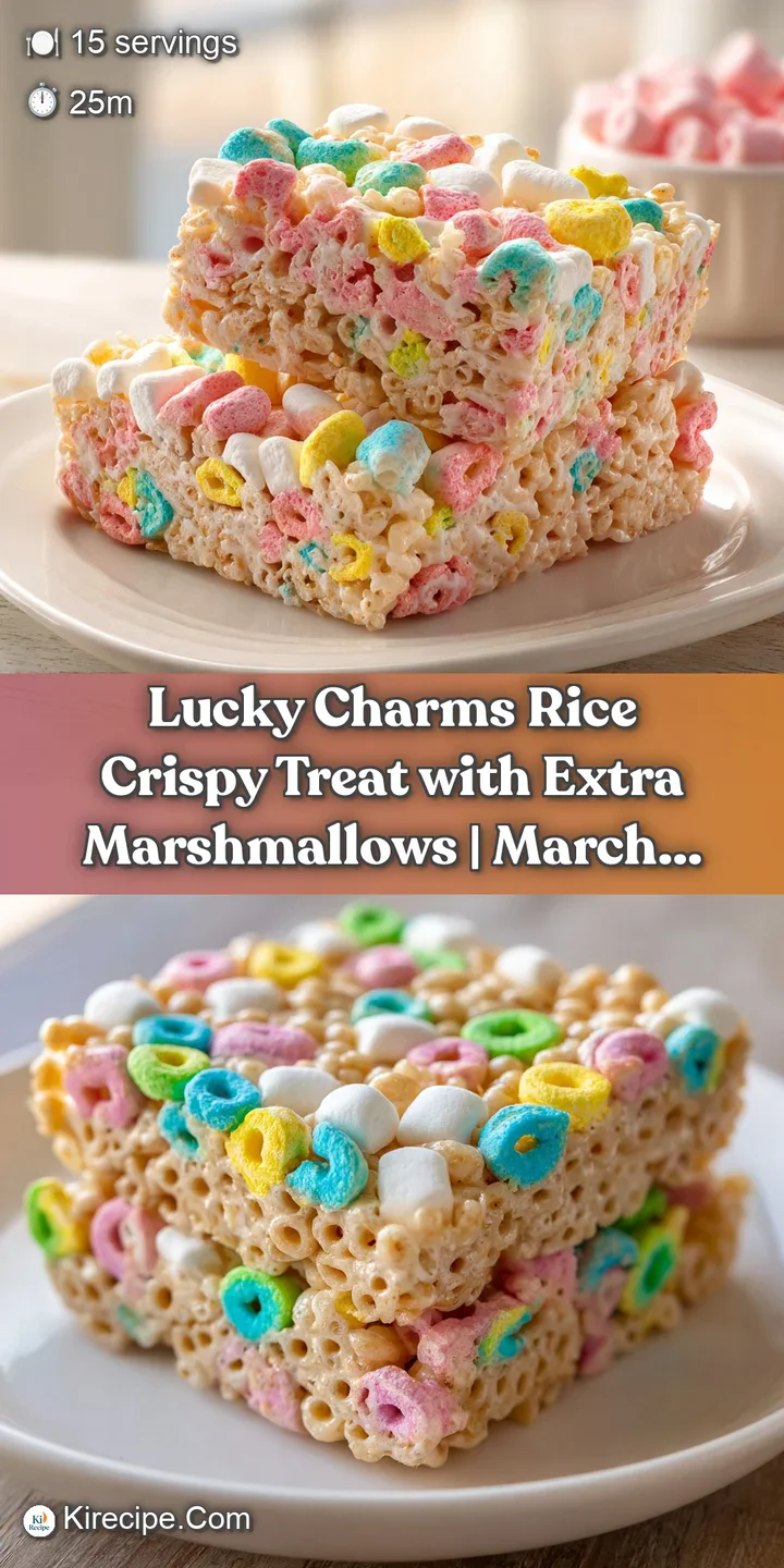 Close-up of a chewy, golden-brown treat studded with rainbow-colored, melted marshmallows.