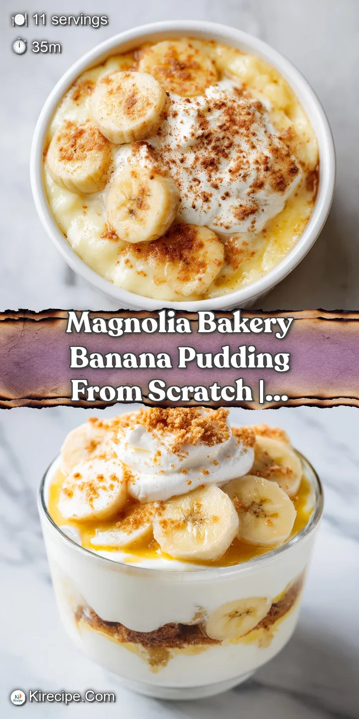 Close-up of fluffy whipped cream crowning smooth vanilla pudding, studded with soft banana slices and cookie crumbles.