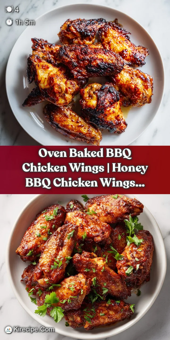 Close-up of juicy BBQ chicken wings, showcasing charred edges and a rich, smoky glaze.