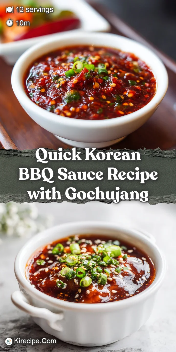 Close-up of thick, glistening Korean BBQ sauce clinging to a spoon, promising a burst of umami and sweet heat.