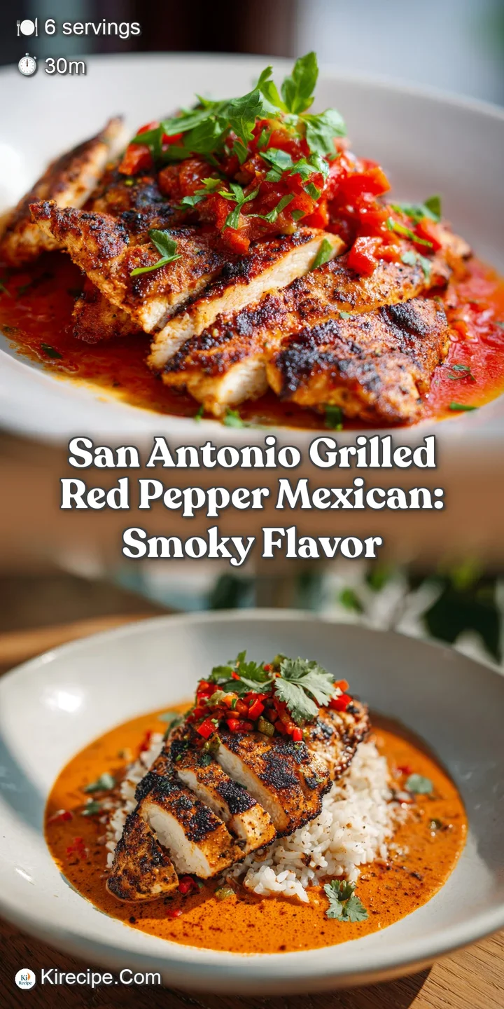 Close-up showcases the juicy texture of grilled red peppers, lightly charred, interspersed with onions, visually bursting ...