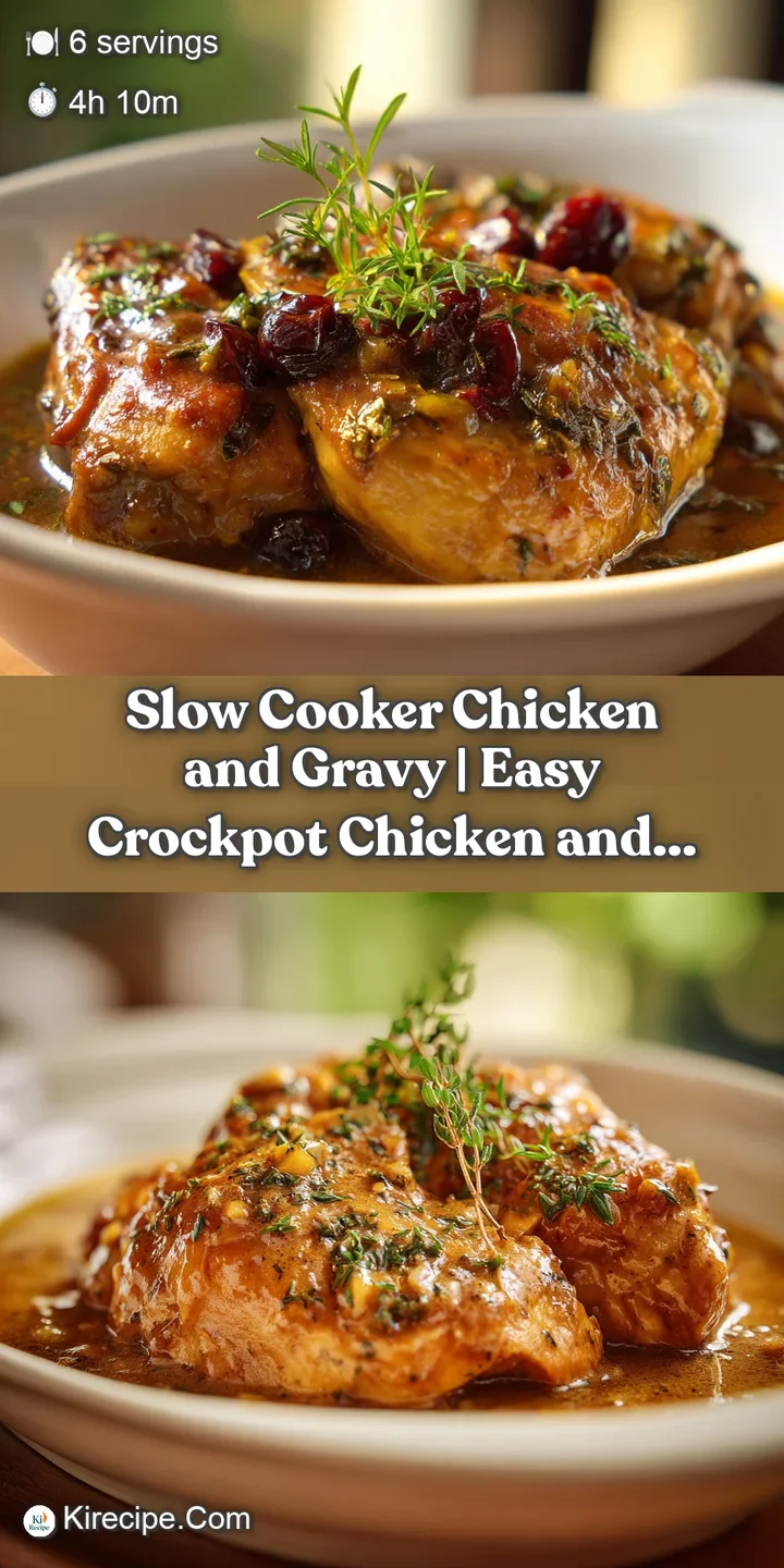 Close-up of succulent shredded chicken glistening under a warm, savory gravy, hinting at tender deliciousness.