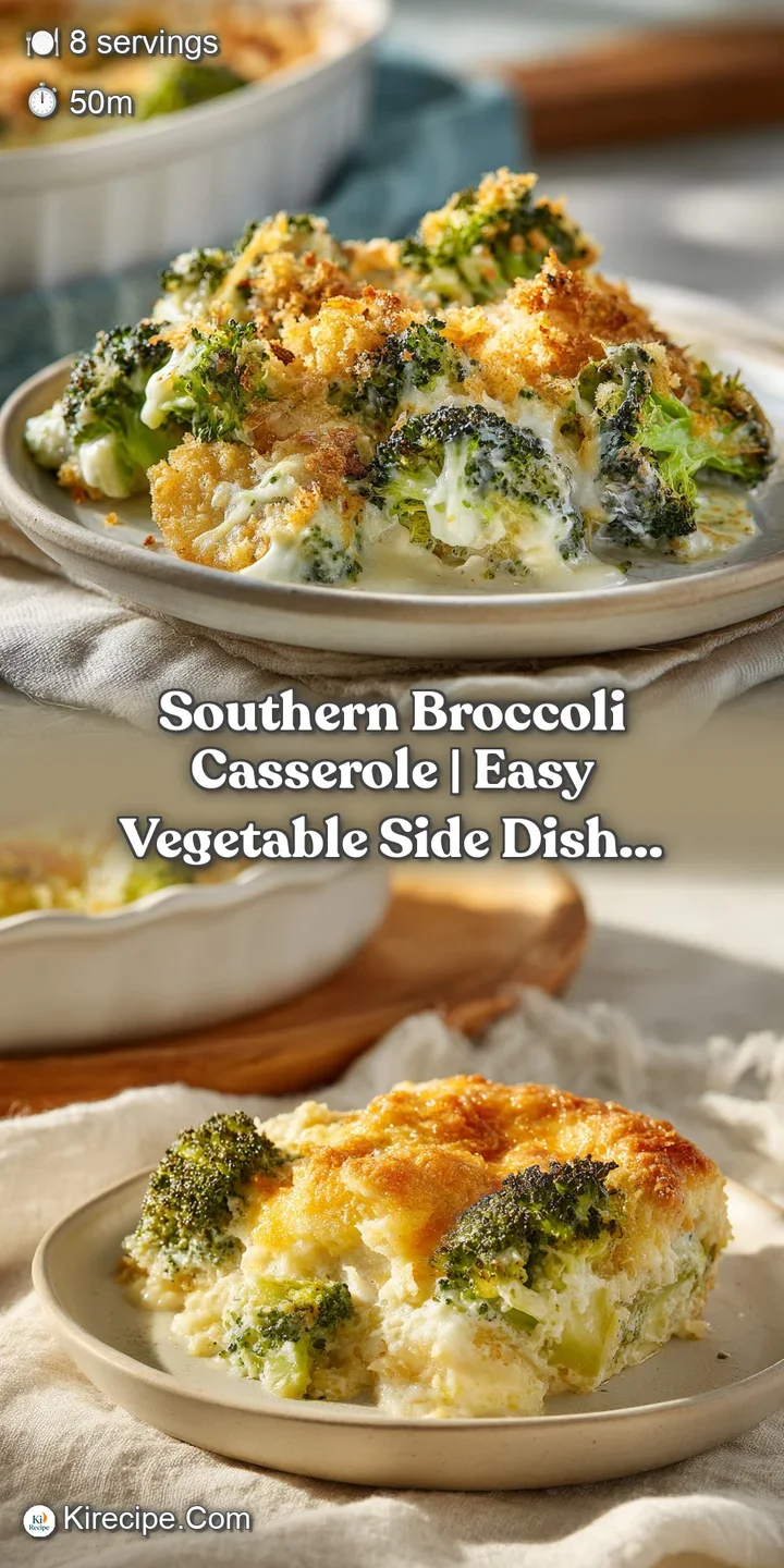 Close-up of a fork lifting a bite of rich, cheesy broccoli casserole, revealing its creamy texture and golden crust.